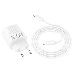СЗУ N55 Fundador Apple iPhone SE 2022 / iPhone 14 Pro Max / iPhone 14 Plus / iPhone 14 Pro / iPhone 14 / iPhone 13 Pro / iPhone 13 Mini / iPhone 13 / iPhone 13 Pro Max / iPhone 12 Mini / iPhone 12 Pro Max / iPhone 12 Pro, С кабелем, Lightning, Белый - № 3