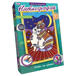 Набор для творчества "Ниткография: Коты на крыше", Dankotoys