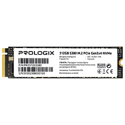 SSD диск Prologix S380, 512 Гб.