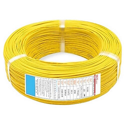 Кабель 22AWG в силиконовой изоляции 50 см (желтый)