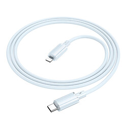 USB кабель Borofone BX112 Lemon Apple iPhone SE 2022 / iPhone 14 Pro Max / iPhone 14 Plus / iPhone 14 Pro / iPhone 14 / iPhone 13 Pro / iPhone 13 Mini / iPhone 13 / iPhone 13 Pro Max / iPhone 12 Mini / iPhone 12 Pro Max, Lightning, 1.0 м., Синий