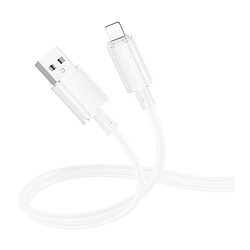 USB кабель Borofone BX112 Lemon Apple iPhone SE 2022 / iPhone 14 Pro Max / iPhone 14 Plus / iPhone 14 Pro / iPhone 14 / iPhone 13 Pro / iPhone 13 Mini / iPhone 13 / iPhone 13 Pro Max / iPhone 12 Mini / iPhone 12 Pro Max, Lightning, 1.0 м., Белый