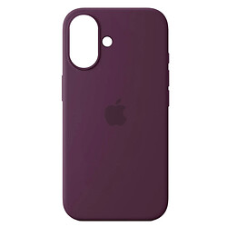 Чохол (накладка) Apple iPhone 16, Original Silicon Case, Plum, MagSafe, Бордовий