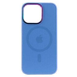 Чохол (накладка) Apple iPhone 14 Pro, AG-Glass Sapphire, Lilac Blue, MagSafe, Блакитний