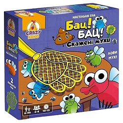 Игра настольная развивающая Vladi Toys Бац! Бешеные мухи, Vladi Toys