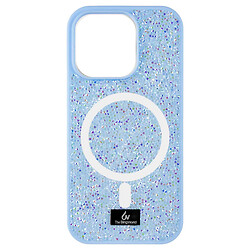 Чехол (накладка) Apple iPhone 14 Pro, Bling World Rock Diamond, MagSafe, Light Blue, Голубой