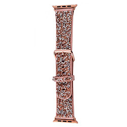 Ремінець Apple Watch 38 / Watch 40, Bling World Rock Diamond, Рожевий
