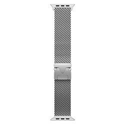 Ремінець Apple Watch 38 / Watch 40, Milanese loop Metal Lock, Срібний