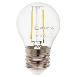 Лампа LED VELMAX V-Filament G45 2Вт E27 4100К 220В