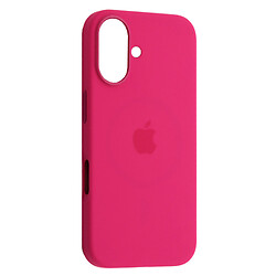 Чохол (накладка) Apple iPhone 16, Silicone Classic Case, Фуксія, MagSafe, Рожевий