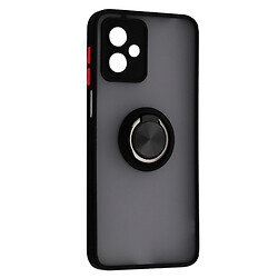 Чохол (накладка) Motorola Moto G54, Goospery Ring Case, Black Red, Чорний