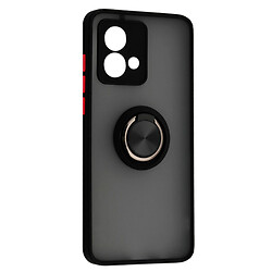 Чехол (накладка) Motorola Moto G84, Goospery Ring Case, Black Red, Черный