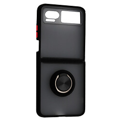 Чохол (накладка) Motorola RAZR 40, Goospery Ring Case, Black Red, Чорний