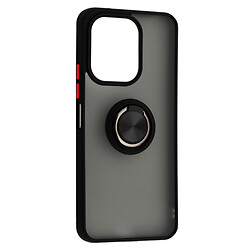 Чохол (накладка) Xiaomi Pocophone M6 / Redmi 13, Goospery Ring Case, Black Red, Чорний