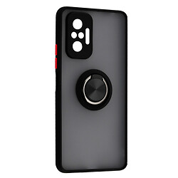 Чохол (накладка) Xiaomi Redmi 10 Pro Max / Redmi Note 10 Pro, Goospery Ring Case, Black Red, Чорний