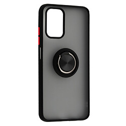 Чохол (накладка) Xiaomi Redmi Note 10 / Redmi Note 10s, Goospery Ring Case, Black Red, Чорний