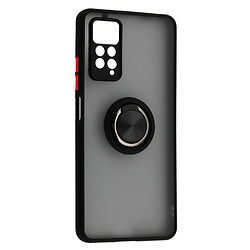 Чохол (накладка) Xiaomi Redmi Note 11 Pro / Redmi Note 11 Pro 5G, Goospery Ring Case, Black Red, Чорний