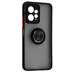 Чохол (накладка) Xiaomi Redmi Note 12, Goospery Ring Case, Black Red, Чорний