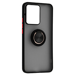 Чохол (накладка) Xiaomi Redmi Note 13 / Redmi Note 13R, Goospery Ring Case, Black Red, Чорний