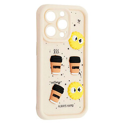 Чохол (накладка) Apple iPhone 14, HAPPY Cookie, Білий