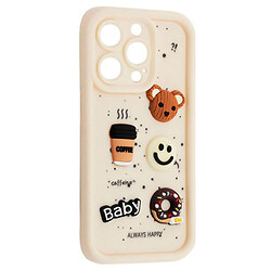 Чохол (накладка) Apple iPhone X / iPhone XS, HAPPY Donut, Білий