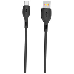 USB кабель SkyDolphin S22T Soft Silicone, Type-C, 1.0 м., Чорний