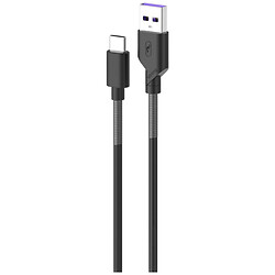 USB кабель SkyDolphin S27L Spring Anti-Brake, Type-C, 1.0 м., Чорний