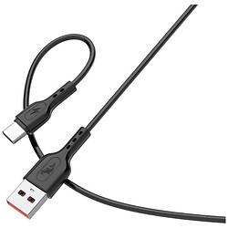 USB кабель SkyDolphin S66T, Type-C, 1.0 м., Чорний