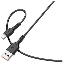 USB кабель SkyDolphin S66V, MicroUSB, 1.0 м., Чорний