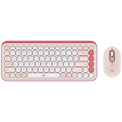 Клавіатура та миша Logitech Pop Icon Combo Rose, Рожевий