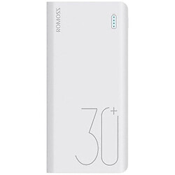 Портативна батарея (Power Bank) Romoss Sense8+, 30000 mAh, Білий