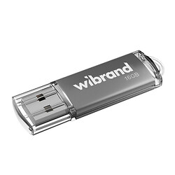 USB Flash Wibrand Cougar, 16 Гб., Серебряный