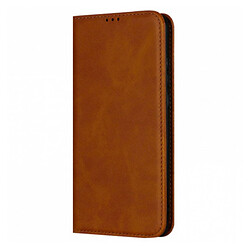 Чехол (книжка) Xiaomi Redmi 14C, Leather Case Fold, Коричневый