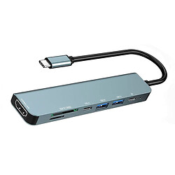 USB Hub, 0.1 м., Серый