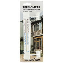 Уличный термометр с креплением на липучке WonderTime, WonderTime