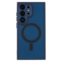 Чохол (накладка) Samsung S911 Galaxy S23, Matte Camera Lens, Dark Blue, MagSafe, Синій