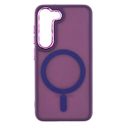 Чохол (накладка) Samsung S911 Galaxy S23, Color Chrome Case, Dark Purple, MagSafe, Фіолетовий