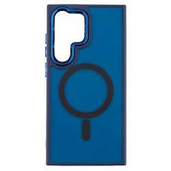 Чохол (накладка) Samsung S918 Galaxy S23 Ultra, Color Chrome Case, Dark Blue, MagSafe, Синій