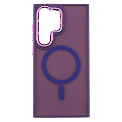 Чохол (накладка) Samsung S918 Galaxy S23 Ultra, Color Chrome Case, Dark Purple, MagSafe, Фіолетовий