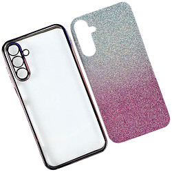 Чехол (накладка) Samsung A065 Galaxy A06, Ombre Glitter Chrome, Розовый