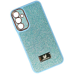 Чехол (накладка) Samsung A245 Galaxy A24 / M346 Galaxy M34 5G, Sand Crystal Swarovski, Бирюзовый