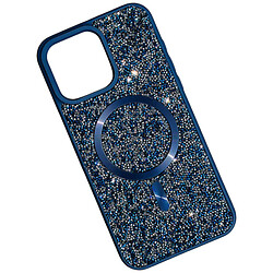 Чохол (накладка) Apple iPhone 11, Swarovski Diamonds, MagSafe, Синій