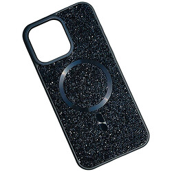 Чохол (накладка) Apple iPhone 11, Swarovski Diamonds, MagSafe, Чорний