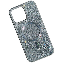 Чехол (накладка) Apple iPhone 12 Pro Max, Swarovski Diamonds, MagSafe, Серый