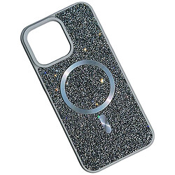 Чохол (накладка) Apple iPhone 12 Pro Max, Swarovski Diamonds, MagSafe, Графітовий