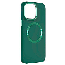 Чехол (накладка) Apple iPhone 13 / iPhone 14, Bonbon Metal Style, MagSafe, Pine Green, Зеленый