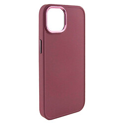 Чохол (накладка) Apple iPhone 13 / iPhone 14, Bonbon Metal Style, Plum, Бордовий