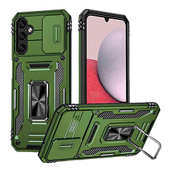 Чохол (накладка) Samsung S721 Galaxy S24 FE, Epik Camshield Army Ring, Army Green, Оливковий