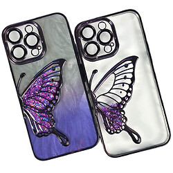 Чехол (накладка) Apple iPhone 11 Pro Max, Shining Butterflies Ombre, Фиолетовый