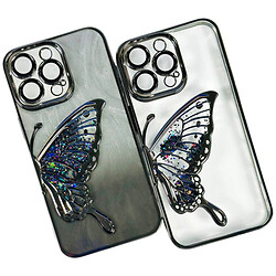 Чохол (накладка) Apple iPhone 11 Pro Max, Shining Butterflies Ombre, Чорний